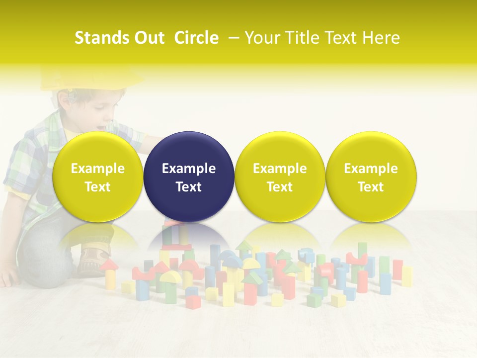 Cubic Multicolor Toy PowerPoint Template