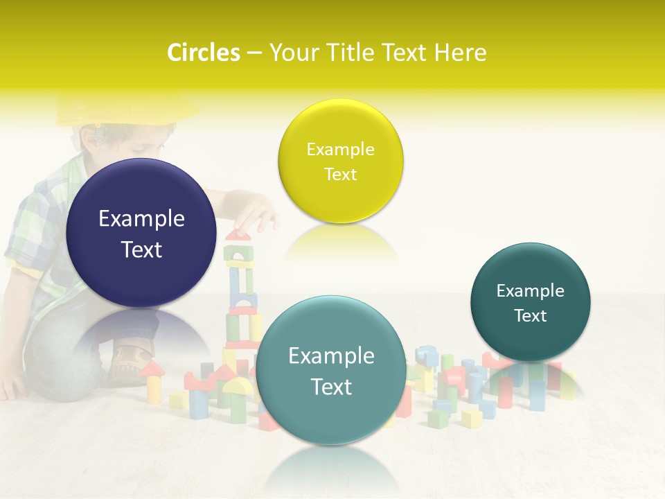 Cubic Multicolor Toy PowerPoint Template