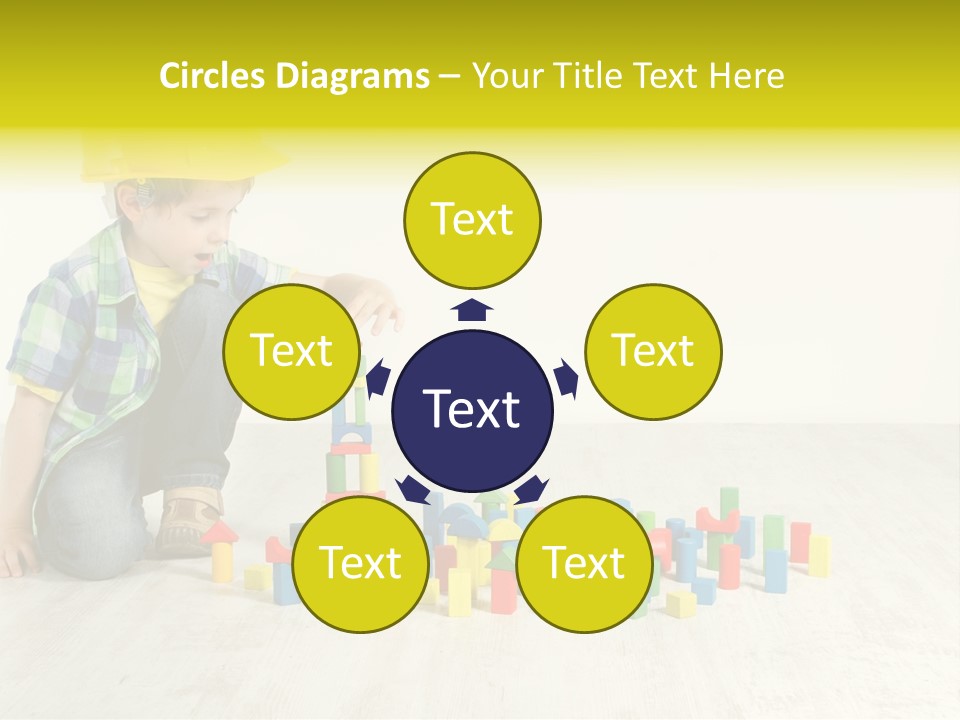 Cubic Multicolor Toy PowerPoint Template