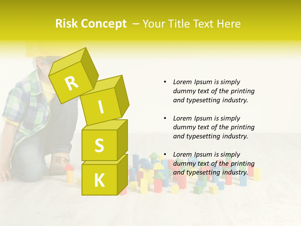 Cubic Multicolor Toy PowerPoint Template