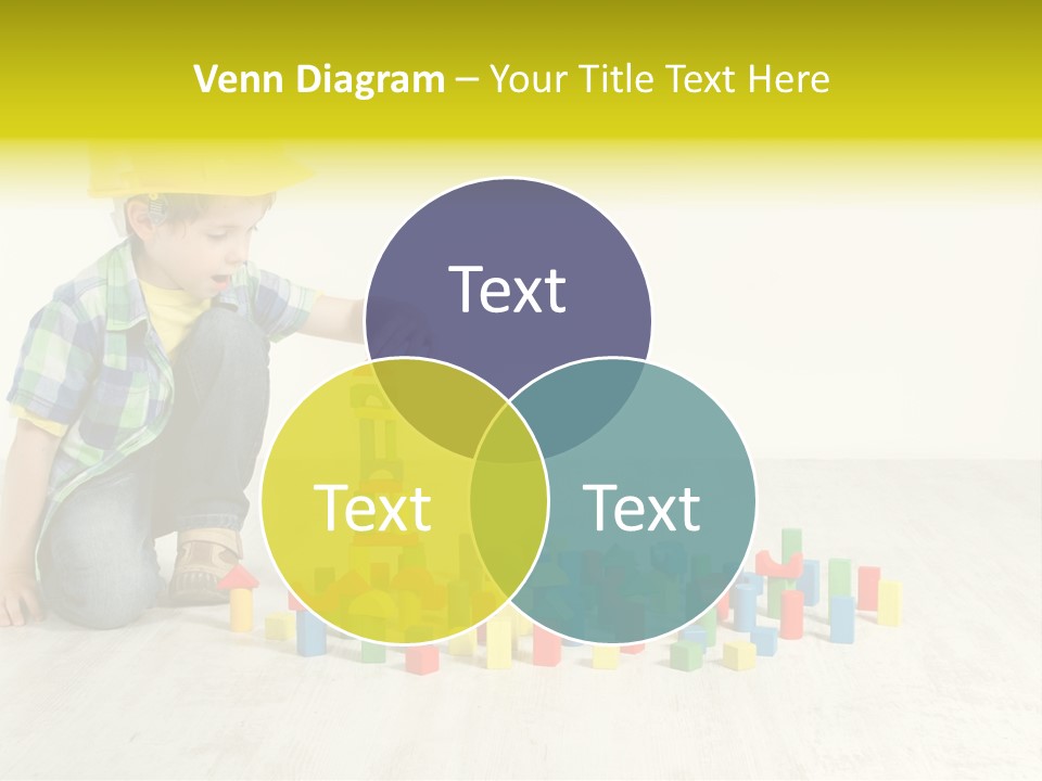 Cubic Multicolor Toy PowerPoint Template