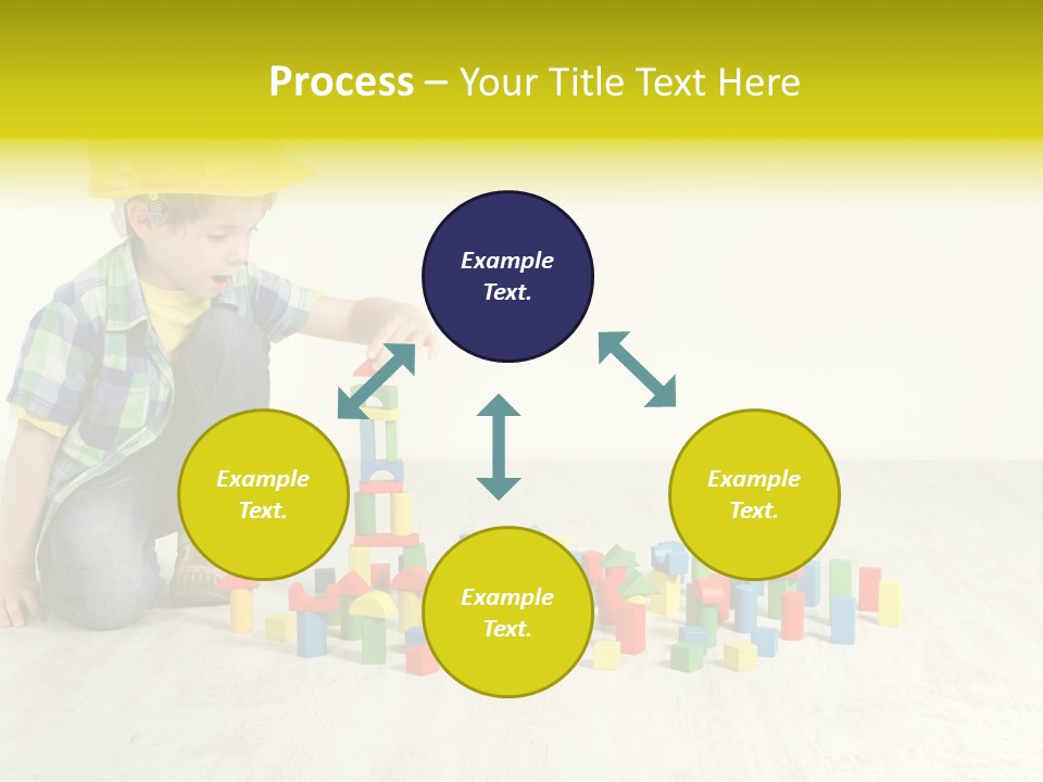 Cubic Multicolor Toy PowerPoint Template