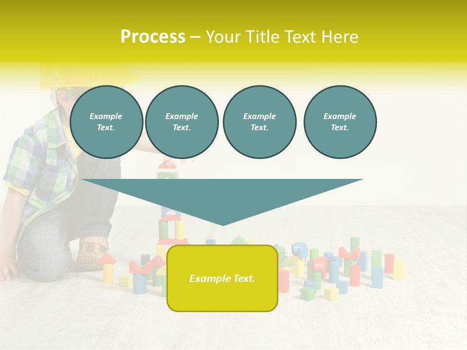 Cubic Multicolor Toy PowerPoint Template