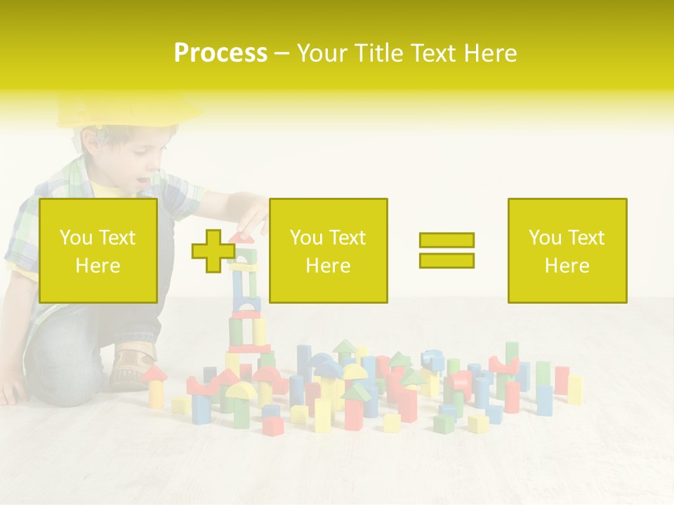 Cubic Multicolor Toy PowerPoint Template