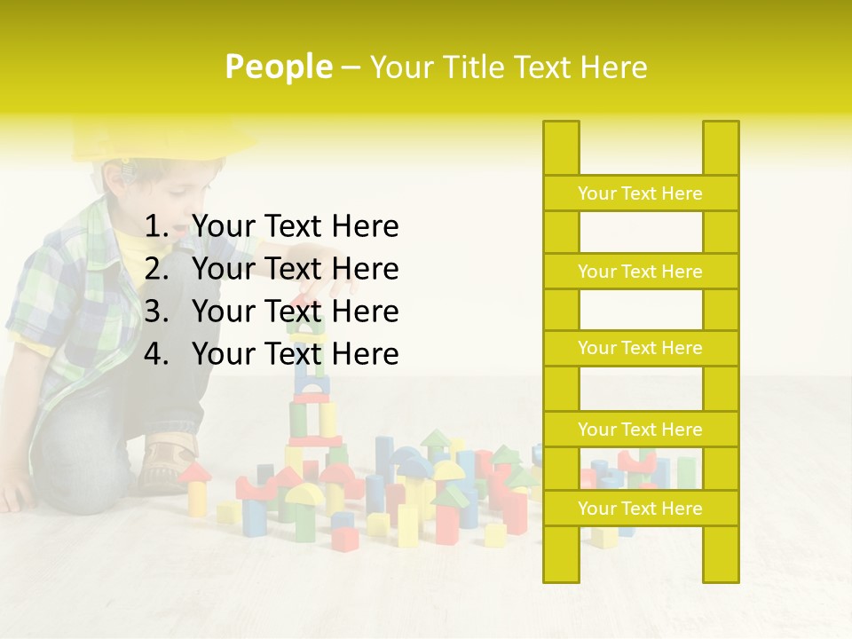 Cubic Multicolor Toy PowerPoint Template