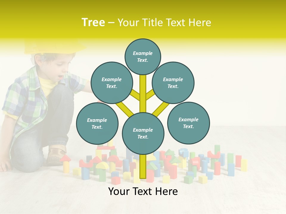 Cubic Multicolor Toy PowerPoint Template