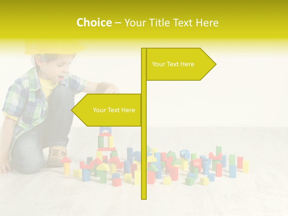 Cubic Multicolor Toy PowerPoint Template