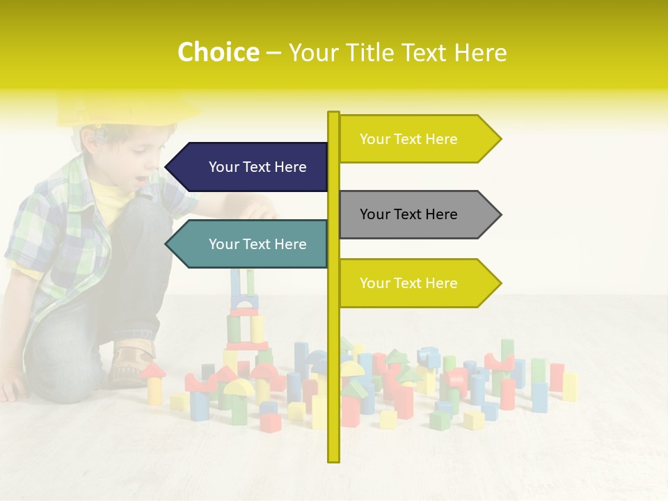 Cubic Multicolor Toy PowerPoint Template