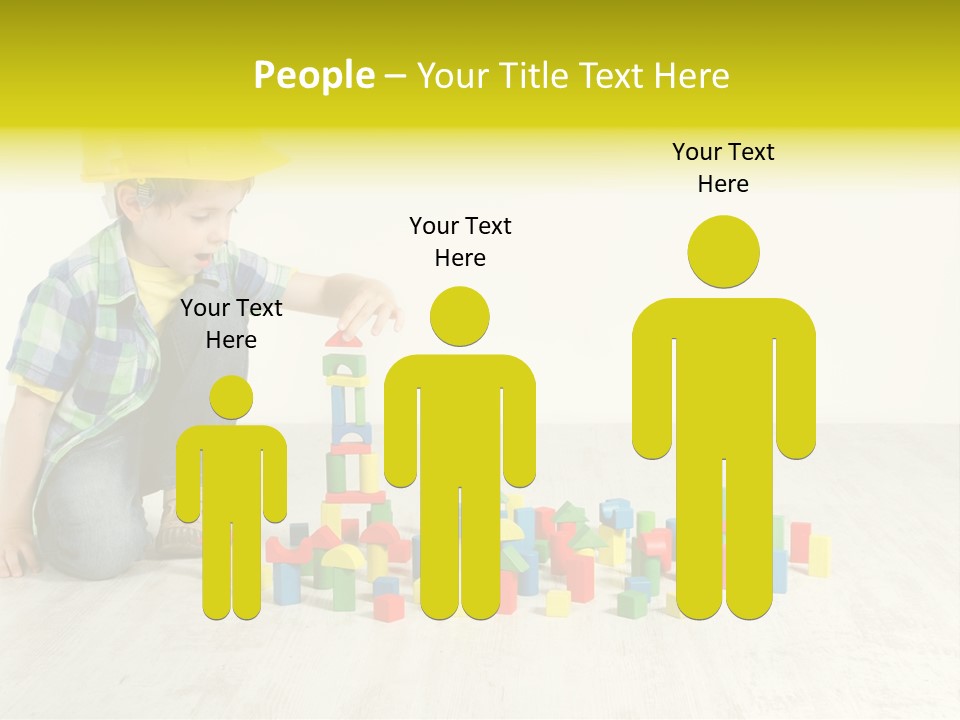 Cubic Multicolor Toy PowerPoint Template