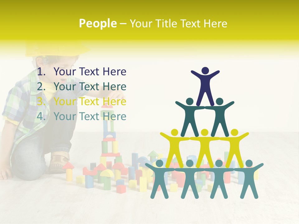 Cubic Multicolor Toy PowerPoint Template