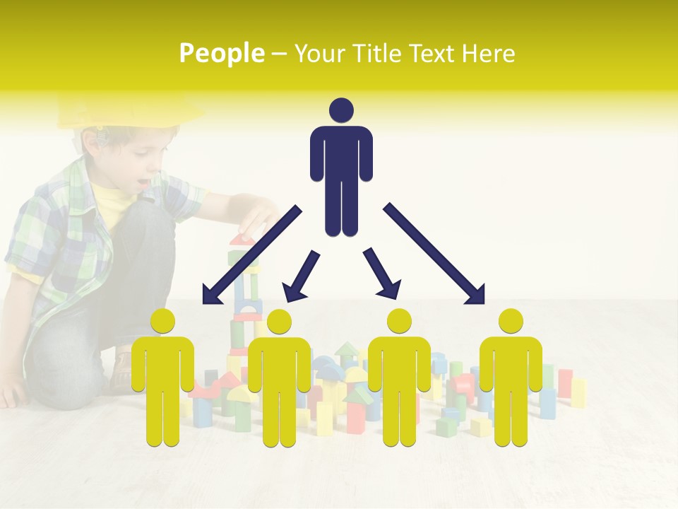 Cubic Multicolor Toy PowerPoint Template