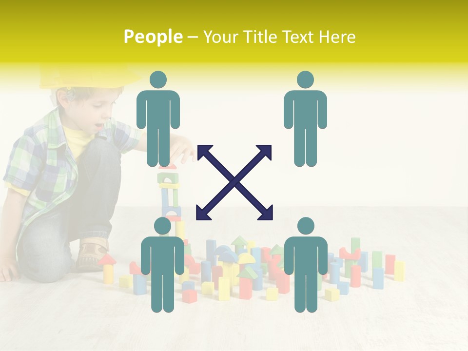 Cubic Multicolor Toy PowerPoint Template