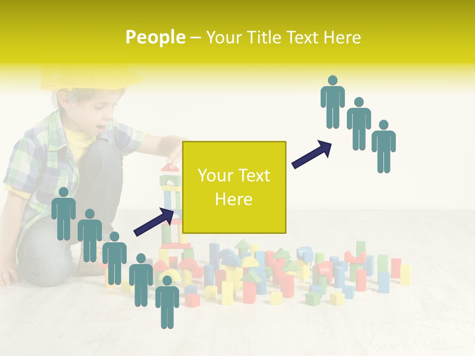 Cubic Multicolor Toy PowerPoint Template