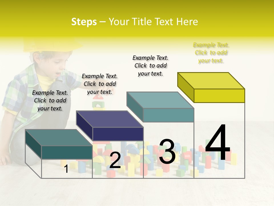Cubic Multicolor Toy PowerPoint Template