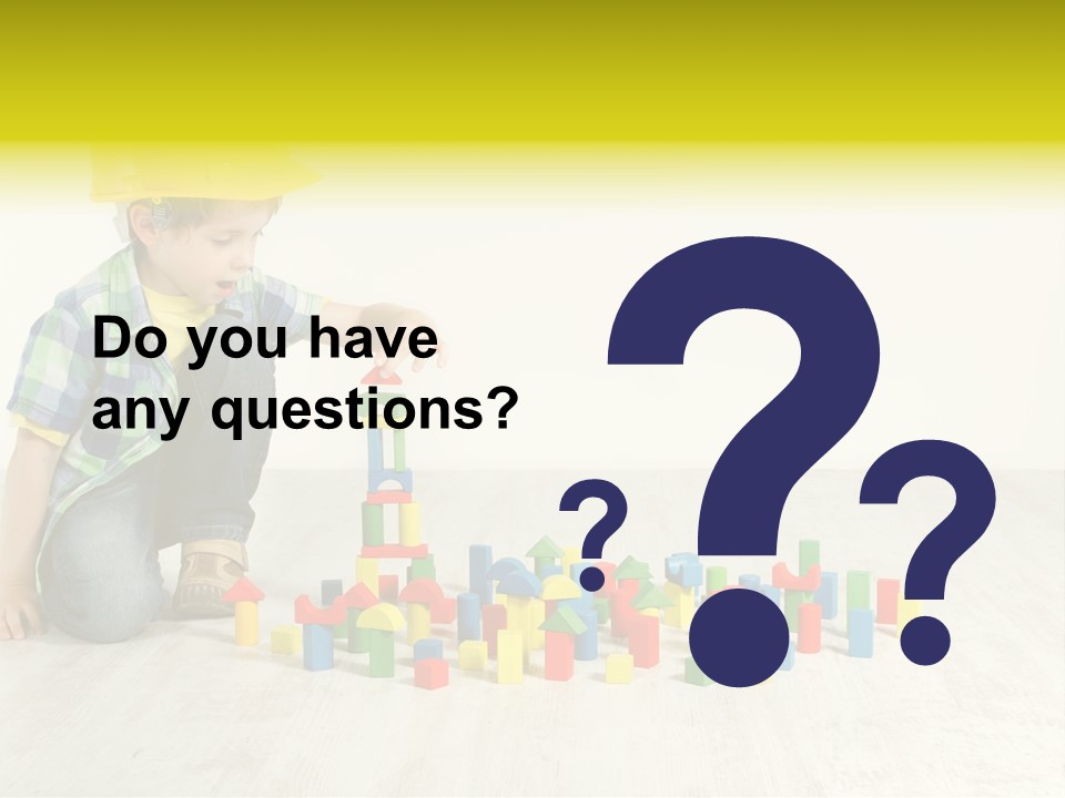 Cubic Multicolor Toy PowerPoint Template