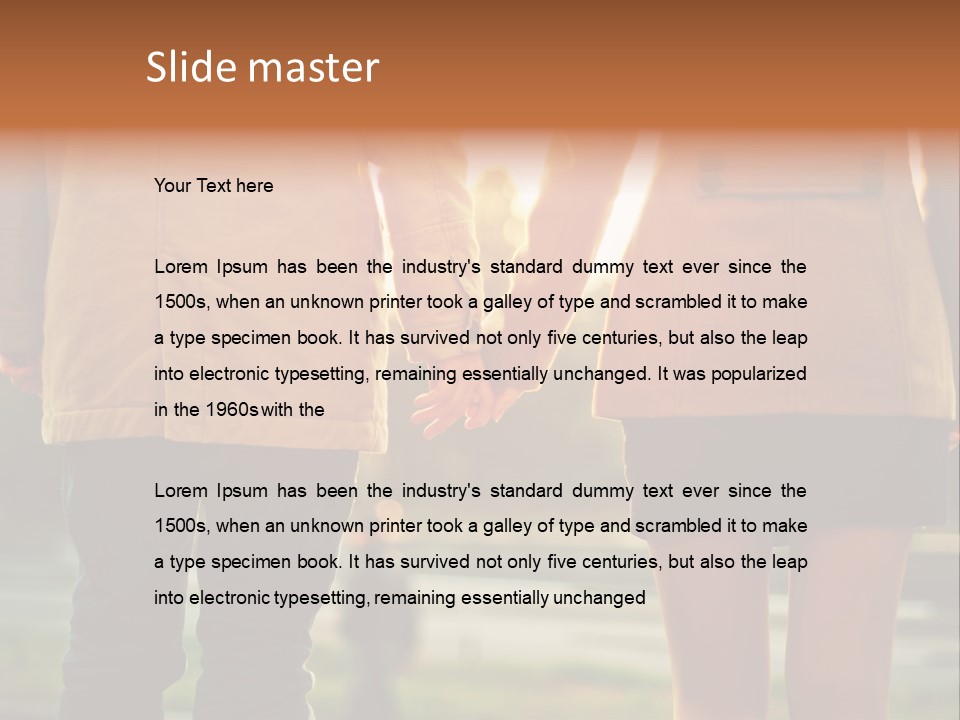 Sunlight Passion Wife PowerPoint Template