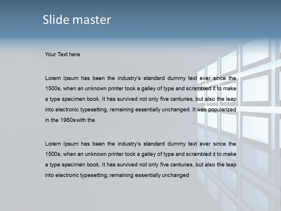 Light Apartment Seat PowerPoint Template