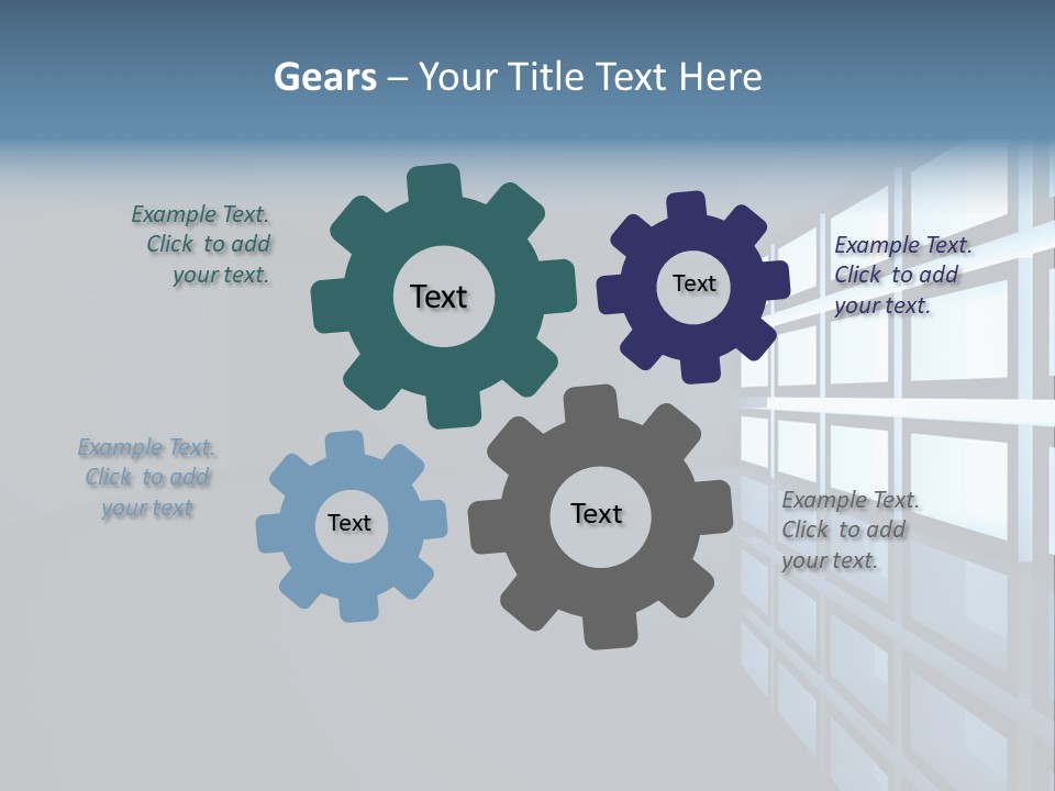 Light Apartment Seat PowerPoint Template