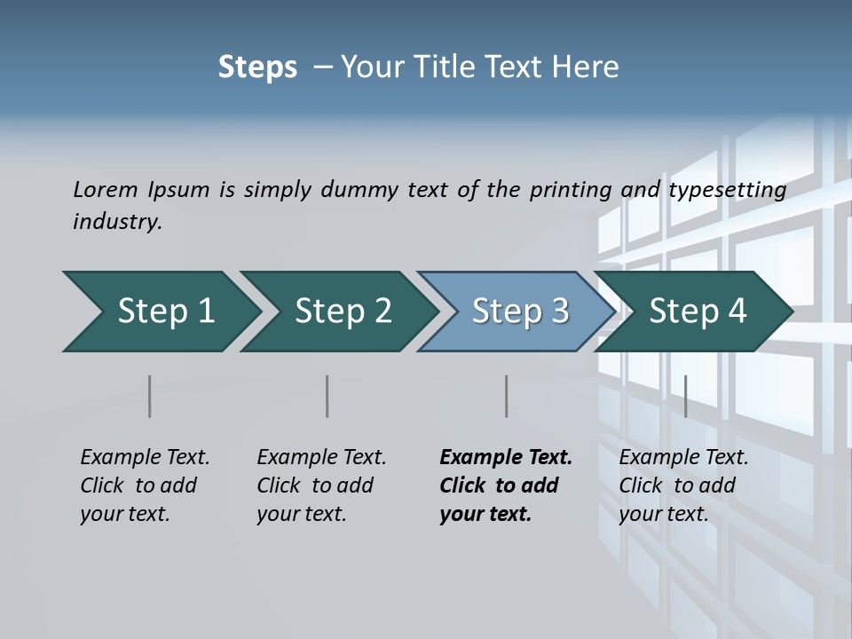 Light Apartment Seat PowerPoint Template