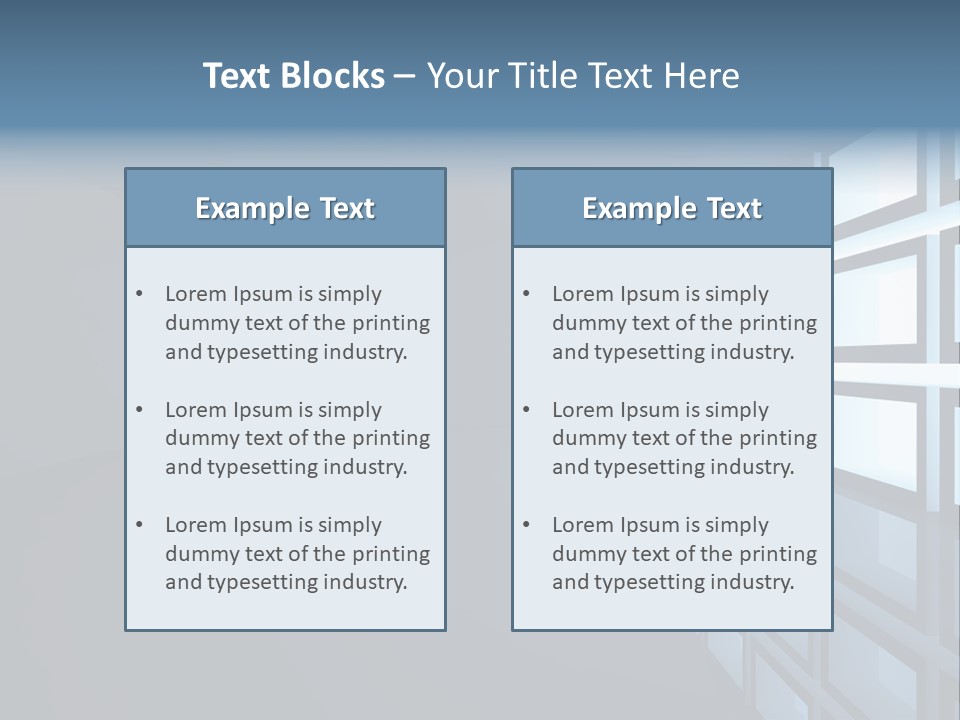 Light Apartment Seat PowerPoint Template