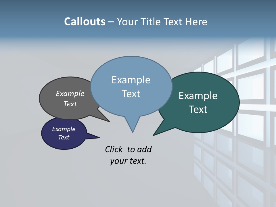 Light Apartment Seat PowerPoint Template