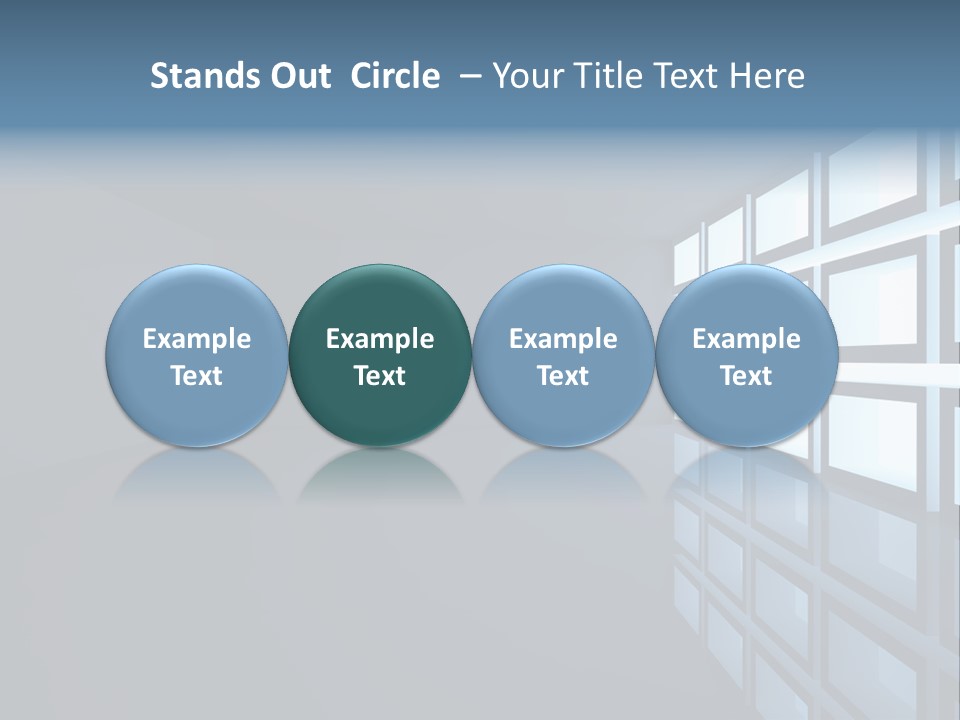 Light Apartment Seat PowerPoint Template