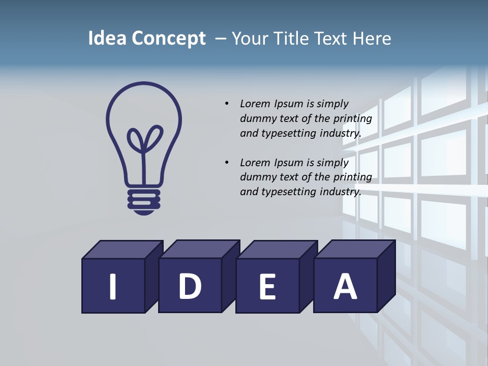 Light Apartment Seat PowerPoint Template