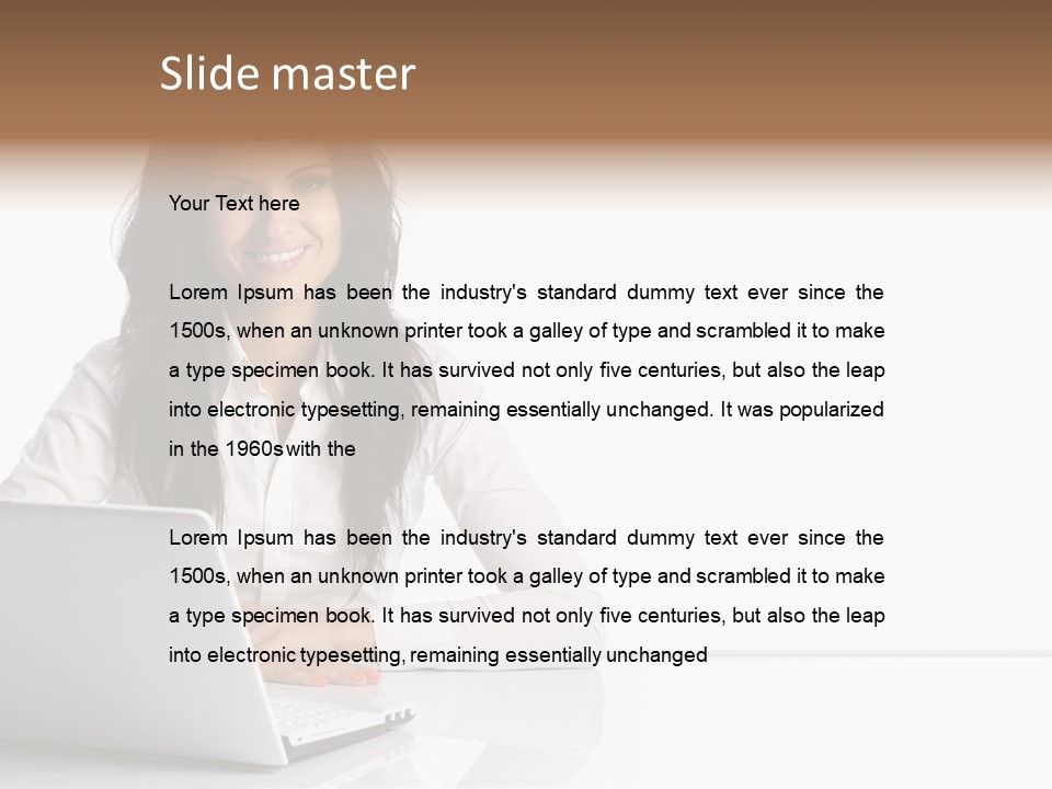 Make Up Information Model PowerPoint Template