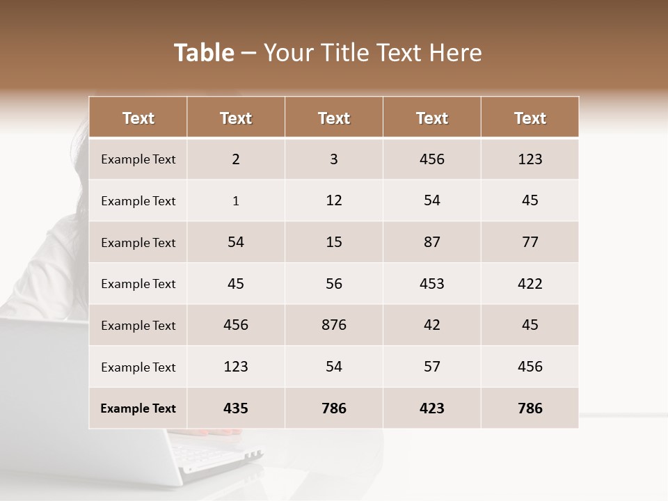 Make Up Information Model PowerPoint Template