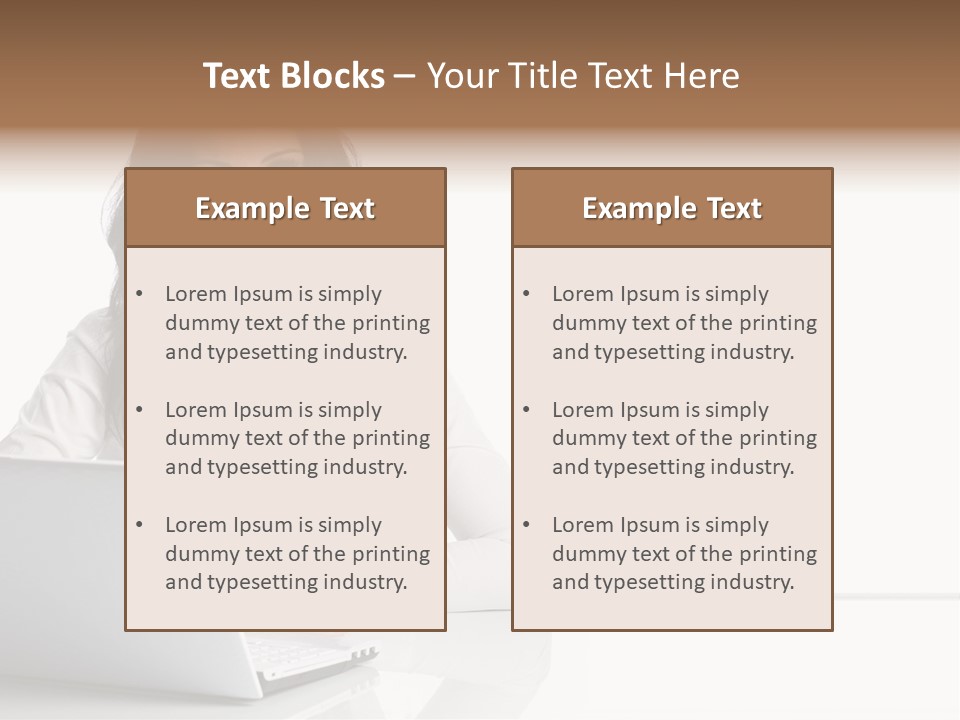 Make Up Information Model PowerPoint Template