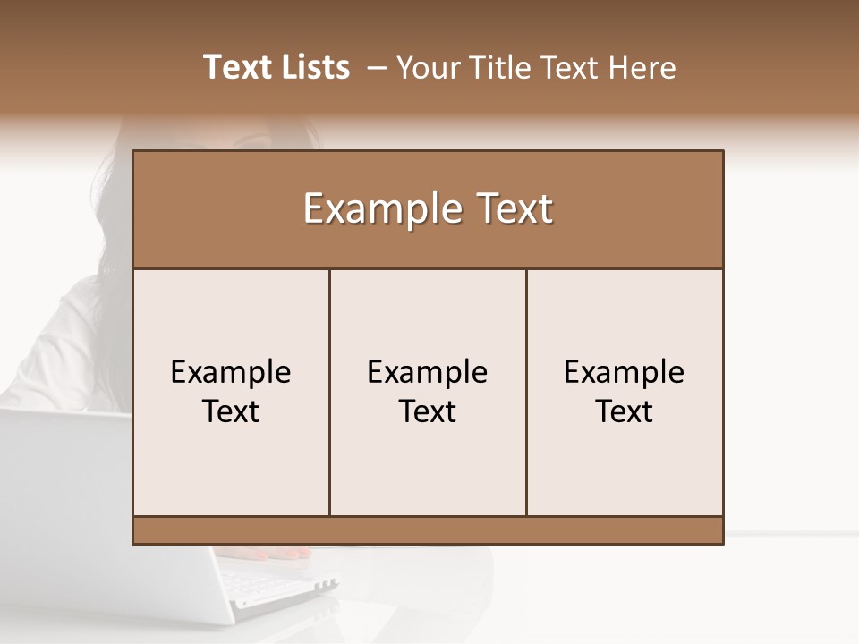 Make Up Information Model PowerPoint Template