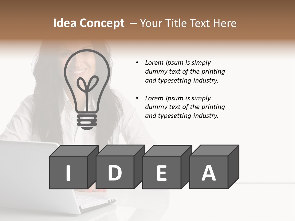 Make Up Information Model PowerPoint Template