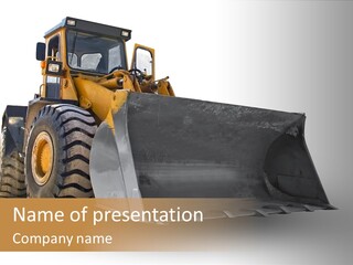 Bagger Big Dredge PowerPoint Template