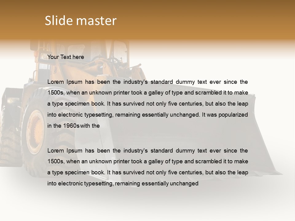 Bagger Big Dredge PowerPoint Template