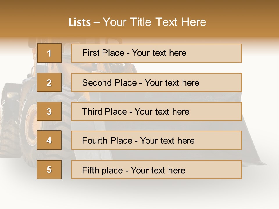 Bagger Big Dredge PowerPoint Template
