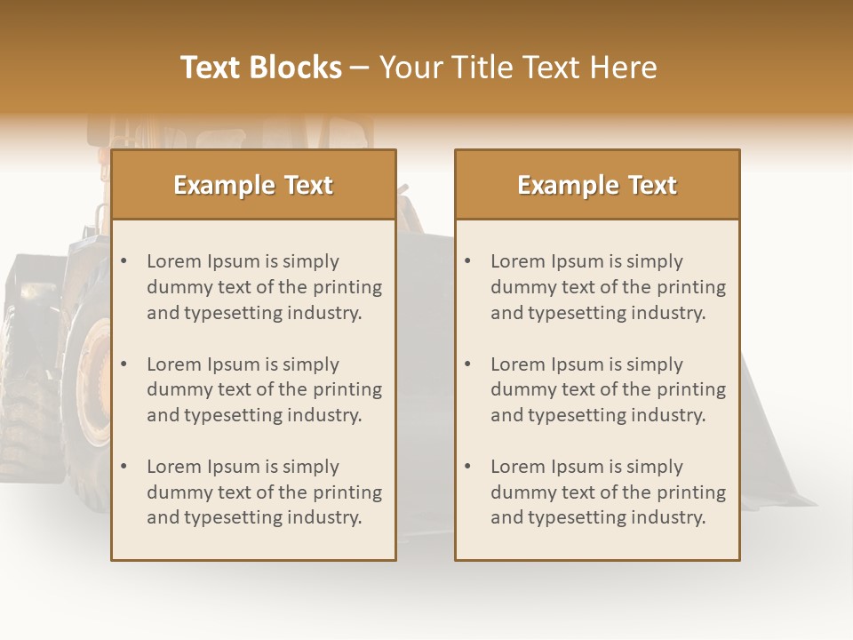 Bagger Big Dredge PowerPoint Template