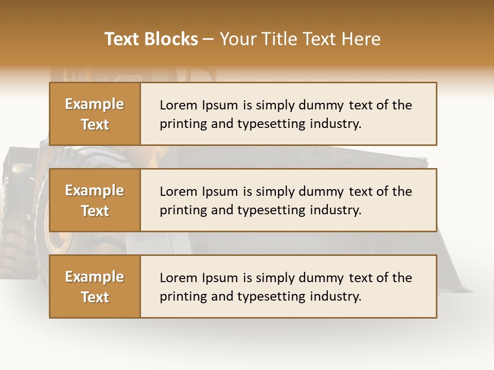 Bagger Big Dredge PowerPoint Template
