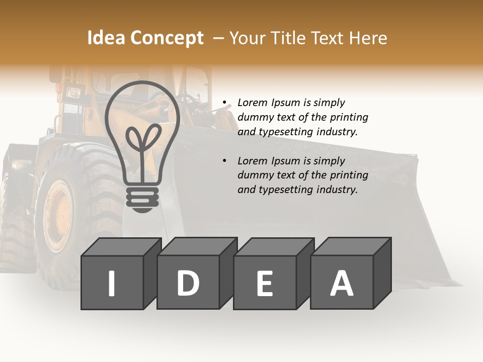 Bagger Big Dredge PowerPoint Template