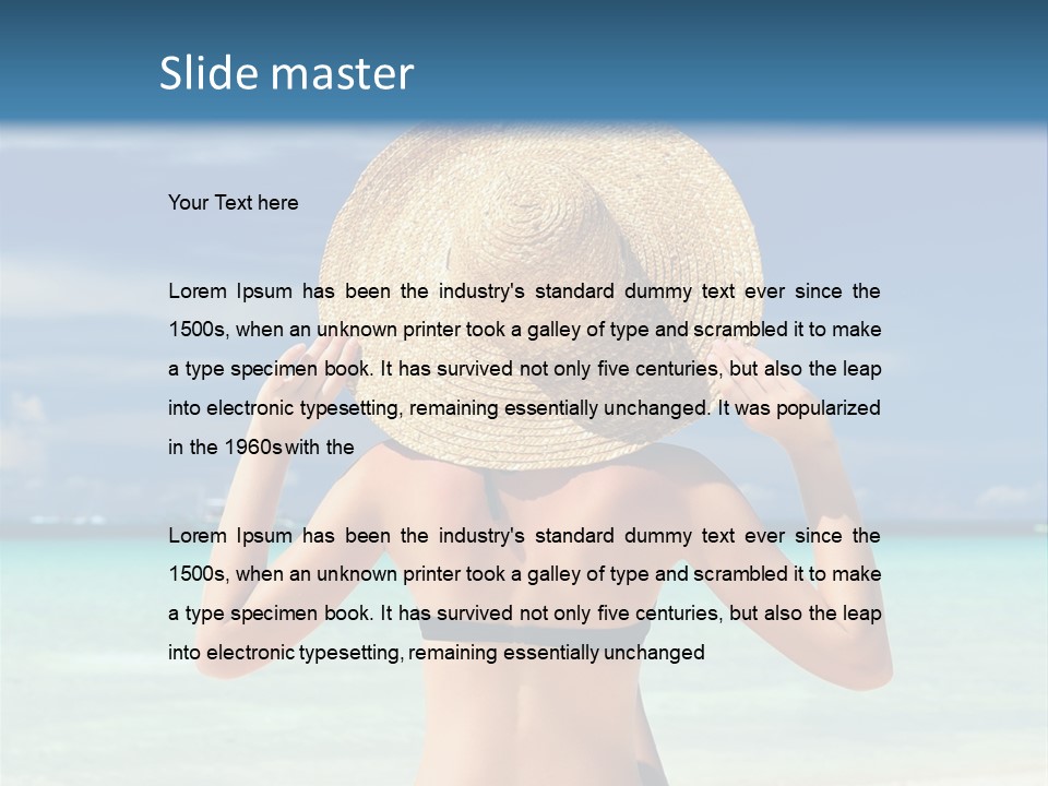 Beach Tropical Sexy PowerPoint Template