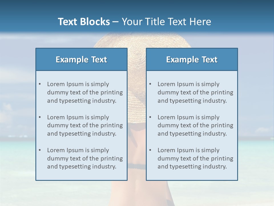 Beach Tropical Sexy PowerPoint Template