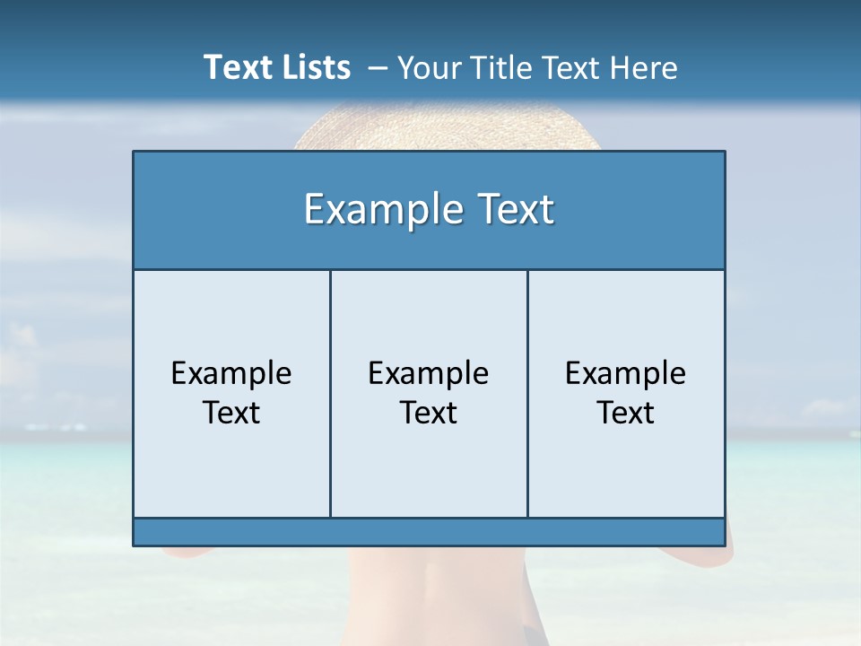 Beach Tropical Sexy PowerPoint Template