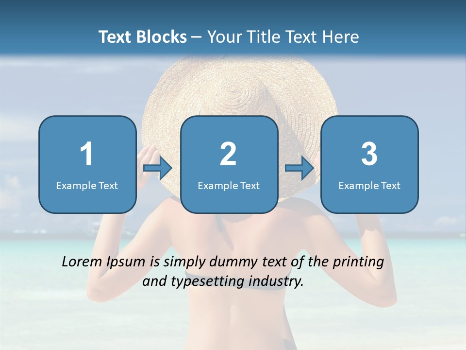 Beach Tropical Sexy PowerPoint Template