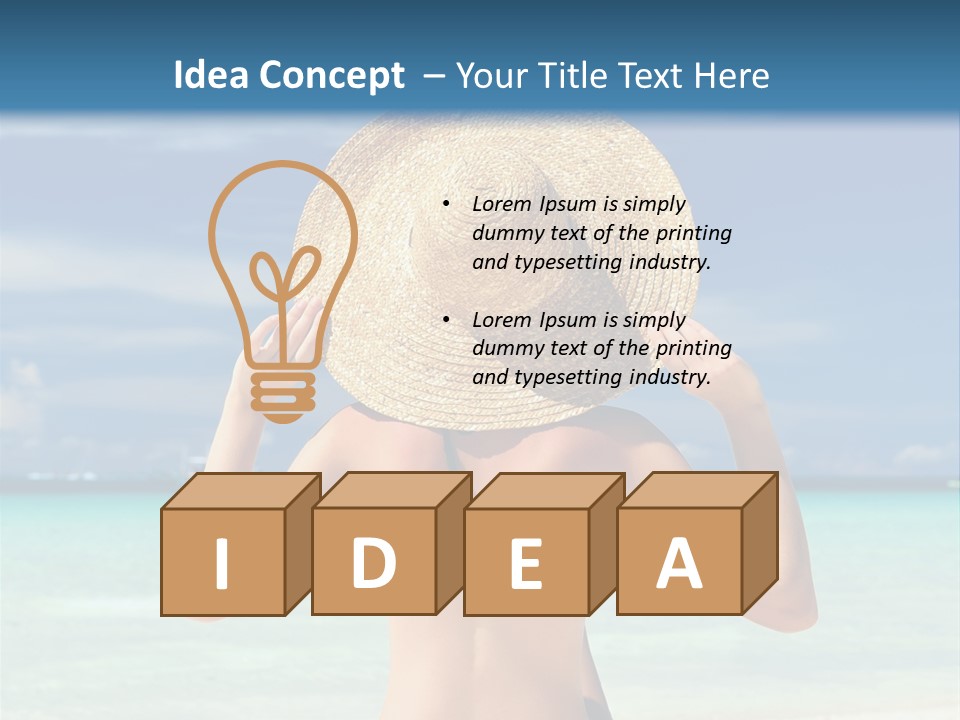 Beach Tropical Sexy PowerPoint Template