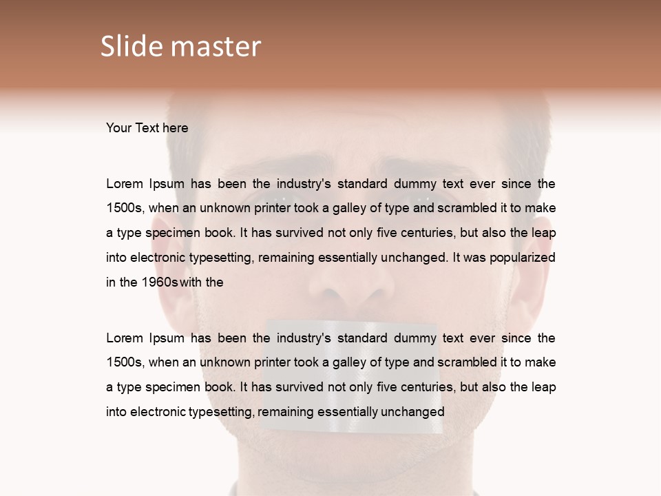 Silent Secrecy Help PowerPoint Template