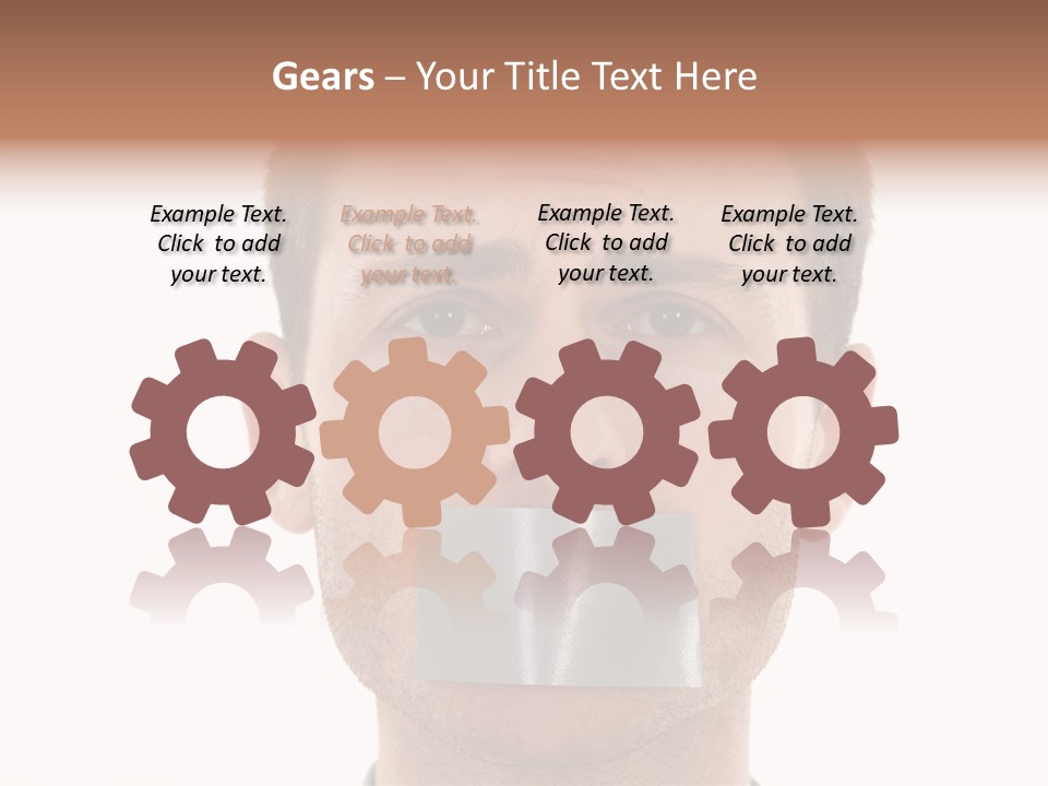 Silent Secrecy Help PowerPoint Template