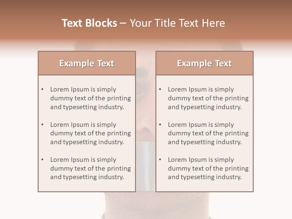 Silent Secrecy Help PowerPoint Template