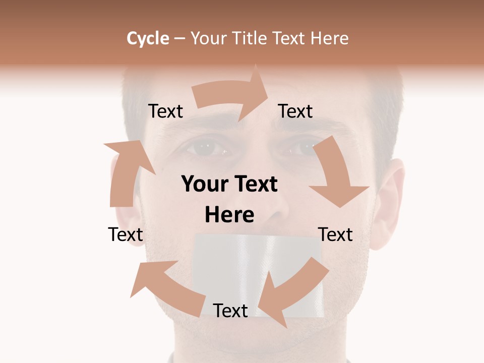 Silent Secrecy Help PowerPoint Template