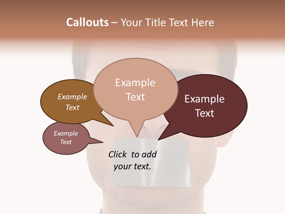 Silent Secrecy Help PowerPoint Template