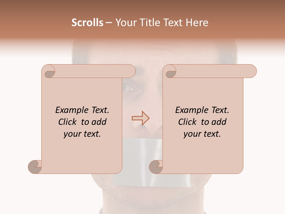 Silent Secrecy Help PowerPoint Template