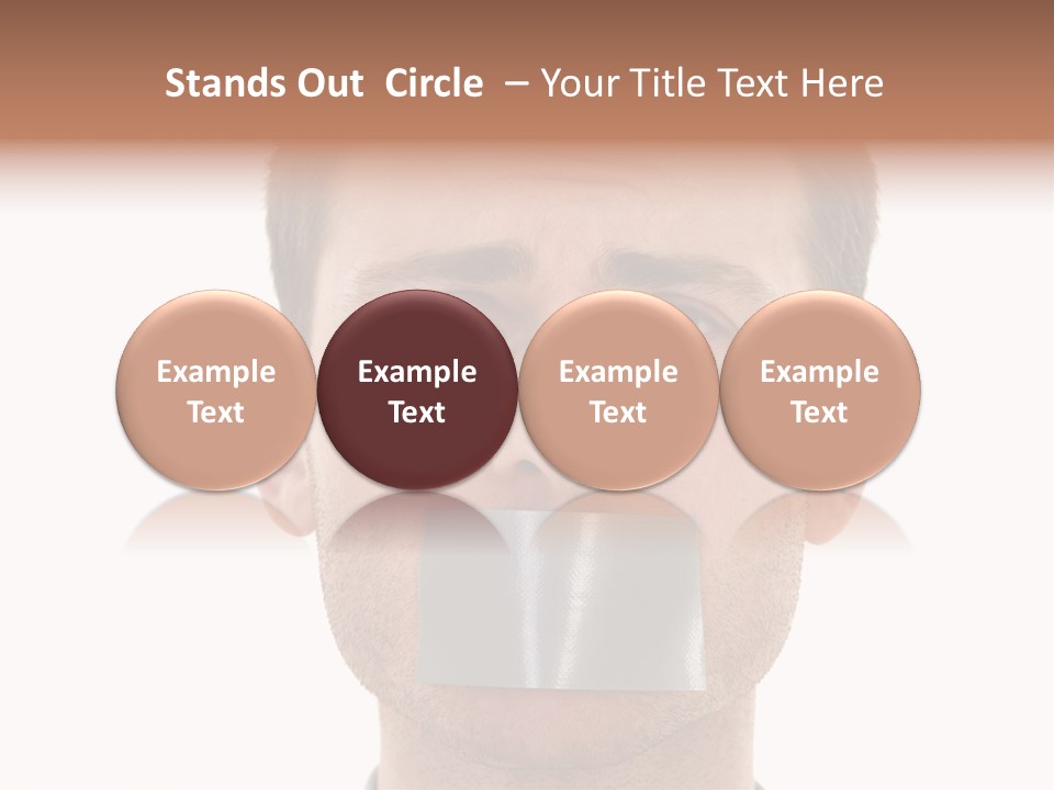 Silent Secrecy Help PowerPoint Template